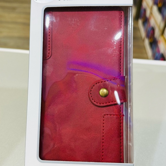 Beautiful iPhone 14 Pro Max Wallet Case + Glass Screen Protector,Ship Fast - Picture 1 of 8